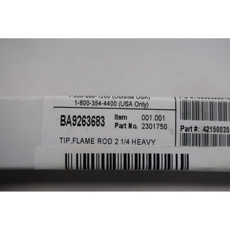 Fps Flame Rod Tip 2-1/4In Heavy Other Welding Parts And Accessory 2301750